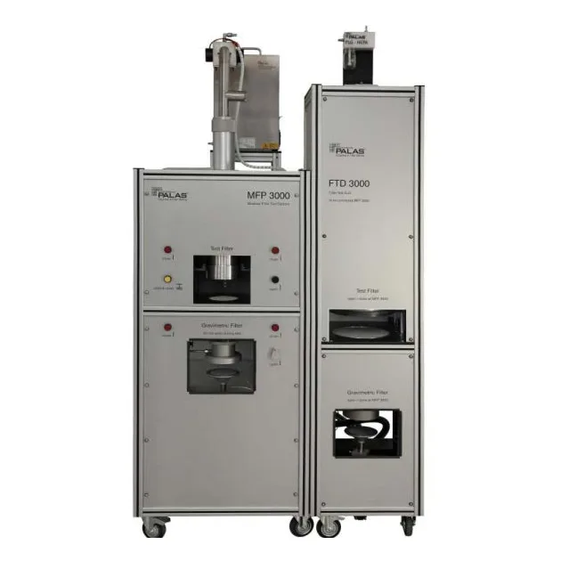 Testovací stolice výkonu filtru PALAS MFP3000